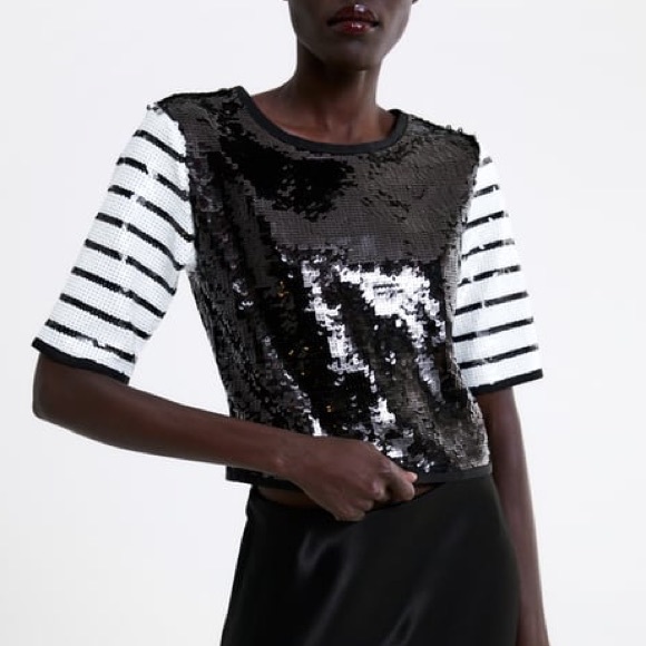 Zara | Tops | Zara Limited Edition Sequin Top | Poshmark